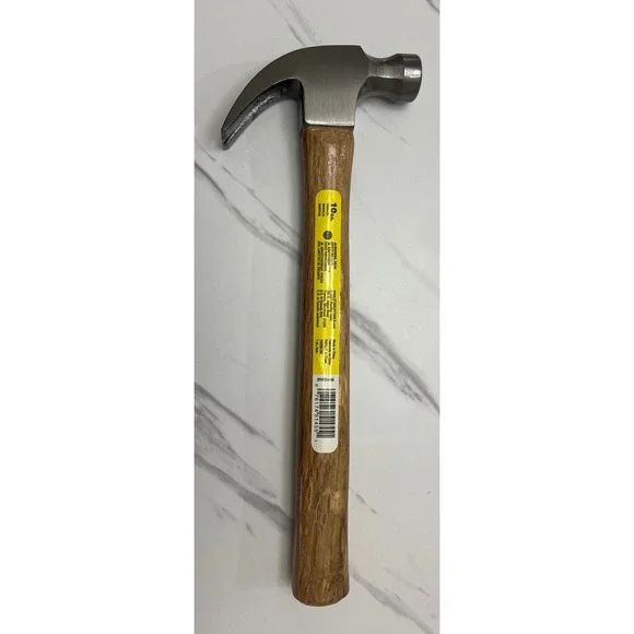Stanley 10oz Wood Handle Curved Claw Hammer STHT51455 Forged Steel Smooth Face - Picture 4 of 7